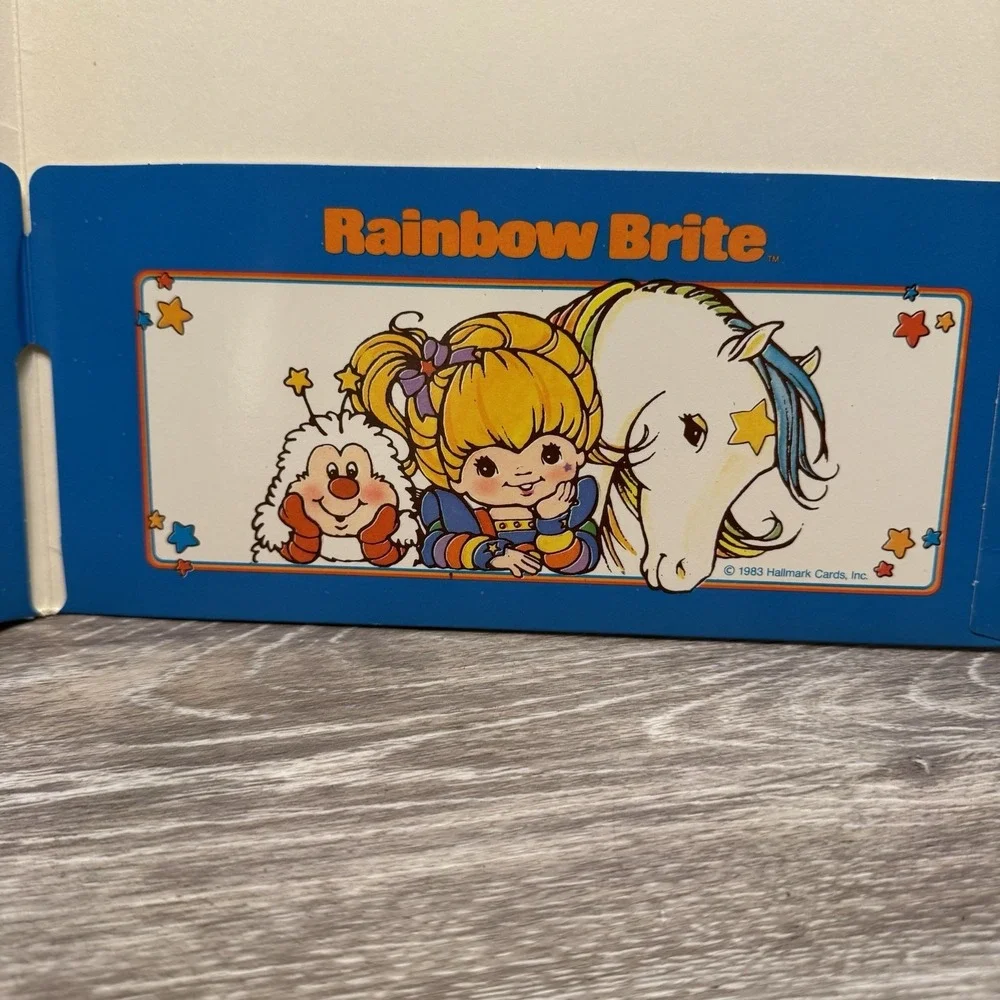 Vintage Hallmark Mead‎ 1983 RAINBOW BRITE Twink 2 Pocket Portfolio folder
